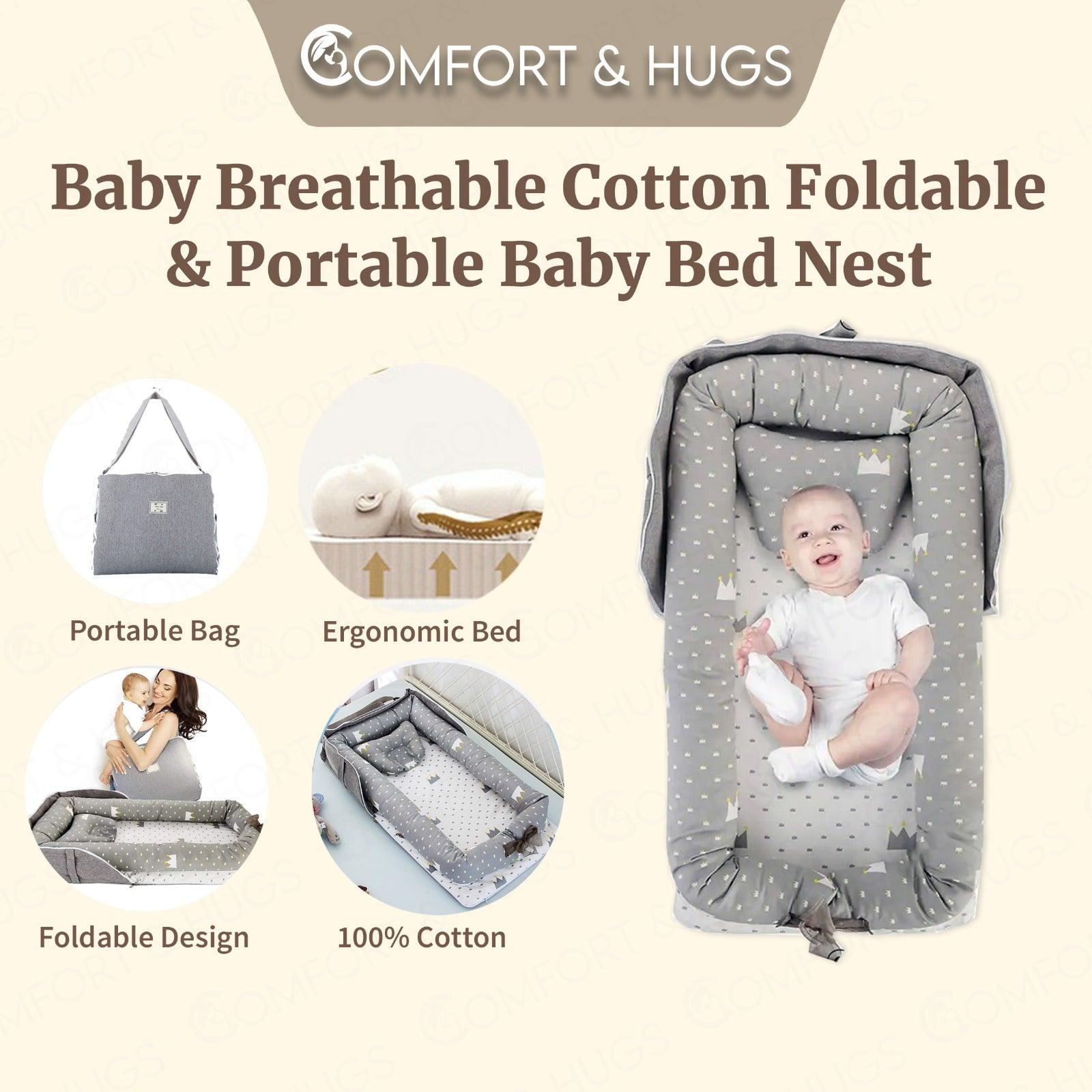 Comfort Hugs x Baby s 2 in 1 Foldable Baby Bed Portable Bed Newborn